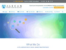 Tablet Screenshot of alecanmarketing.com